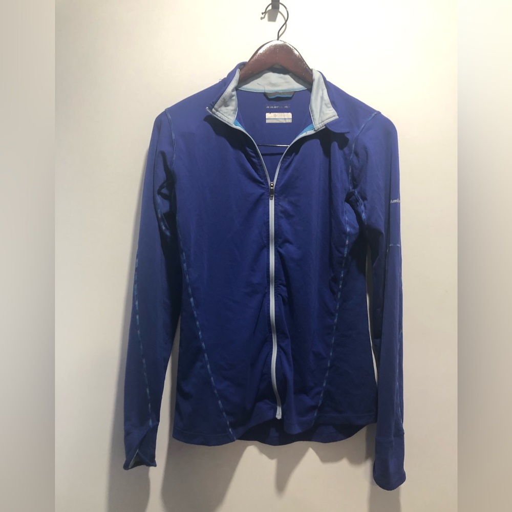 Blue Full-Zip Athletic Jacket